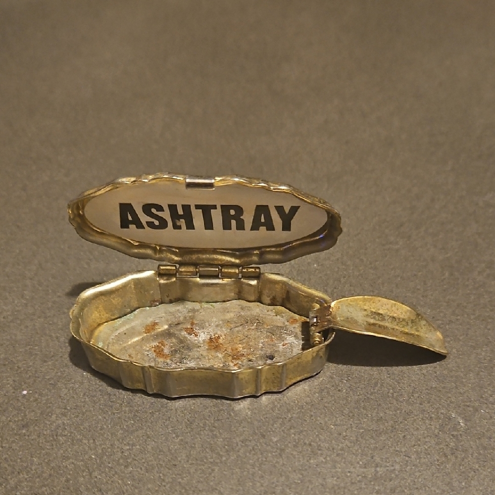 Vintage Gold Ashtray